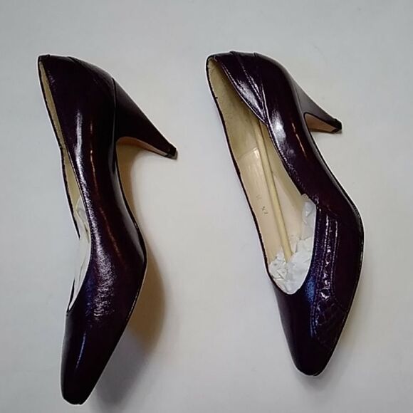 EVAN-PICONE VINTAGE WOMEN SHOES HEELS ALL LEATHER SIZE 6.5 - Picture 9 of 13